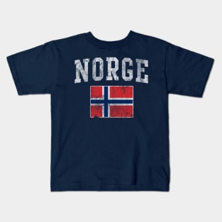 Norge Flag Norway Norwegian Kids T-Shirt